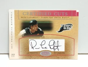 Pete LaForest 2003 Fleer Hot Prospects Autograph Rookie Card Devil Rays /500 - Picture 1 of 2