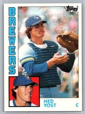 1984 Topps #107 Ned Yost Milwaukee Brewers Baseball Card