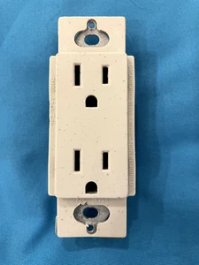 #) LUTRON 15A NON-tamper resistant Receptacle Custom Color STONE SCRS-15-ST plug - Picture 1 of 3