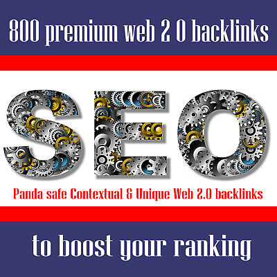 800 Premium Web 2 0 Backlinks - Boost Your Ranking Seo Tier1 +2 +10 Google Feeds • 748.13£