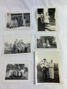 Vintage Family Photo Set Of 6 Same Woman 1940s 50s Black And White - Picture 1 of 8