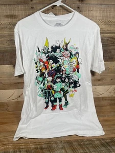 Funimation My Hero Academia T-Shirt Herren (M) Weiß Kurzarm Medium Tee Neu mit Etikett - Bild 1 von 4