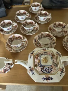 Georgian Antique Spode 2283 ‘Imari’ Fine China 26 Piece Tea Service Circa 1815 - Picture 1 of 24
