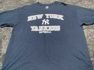 New York Yankees T Shirt Extra Large Blau Herren Erwachsene Baseball XL - Bild 1 von 4