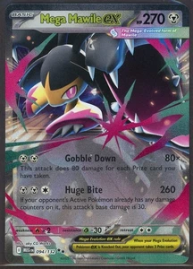 Mega Mawile ex - 094/132 - ME01: Mega Evolution Holo Ultra Rare Pokemon Card NM - Picture 1 of 2