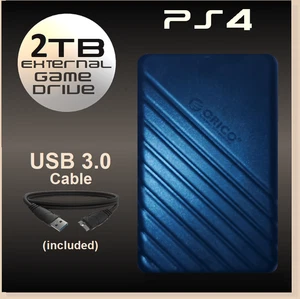 2TB PS4 external hard drive game drive Ps4 Slim, Super Slim & the Original Ps4 - Picture 1 of 4