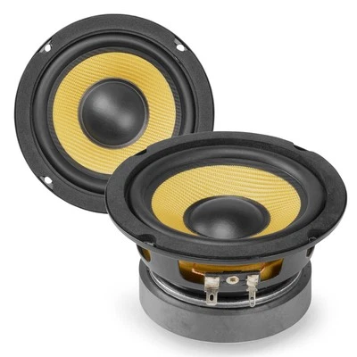 VONYX Pair of WK10 4" Wide Range Hi-Fi Replacement Speakers Cone Drivers - 75W 8 Ohm