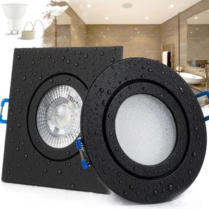 IP44 LED Einbaustrahler GU10 Feuchtraum Bad 230V Außen MARE 1W 4W 6W 7W dimmbar - Bild 1 von 45