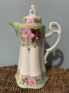 Vintage Nippon Schokoladenkanne Teekanne handbemalt - Bild 1 von 6