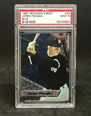 1994 Bowman's Best No29 Хорхе Посада синий дебютант PSA 9 как новый!! - Изображение 1 из 2