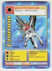 Digimon TCG 1999 #St-16 Unimon primera edición - Imagen 1 de 2