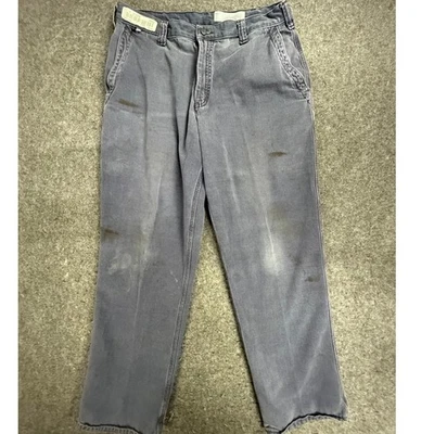 Pantalones de trabajo Carhartt FR 36x30 gris sarga pintura envejecida grasa manchas trabajo Foto 1 de 4