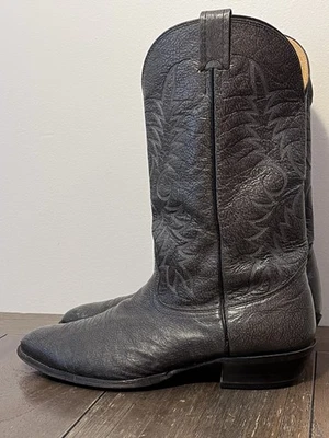 Botas vaqueras occidentales de cuero gris Nocona para hombre talla 12 D Foto 1 de 4