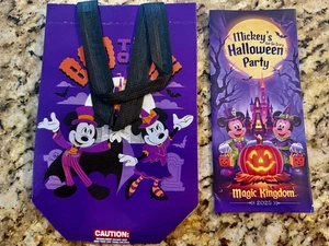 Disney World Mickey’s Not-So-Scary Treat Bag 2025 y mapa guía fiesta de Halloween - Imagen 1 de 2