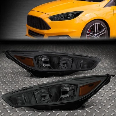 PARA FORD FOCUS 15-18 ESTILO FÁBRICA LENTE AHUMADA ÁMBAR FAROS ESQUINEROS FAROS FAROS Foto 1 de 4
