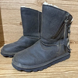 Bearpaw Mimi Boots Womens Sz 8 Brown Suede Wool Lined Warm Winter 1901W-MIMI - Picture 1 of 13