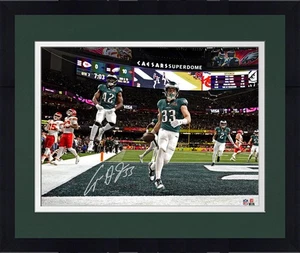 Framed Cooper DeJean Eagles Super Bowl LIX Champs Signed 16x20 Super Bowl Photo - Picture 1 of 1