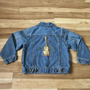 Vintage Disney Hannah Montana Jean Denim Jacket Guitar Youth Size XS Y2K - Picture 1 of 4
