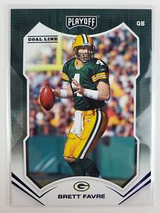 2021 Panini Playoff Brett Farve Blue Foil Goal Line Green Bay Packers #143