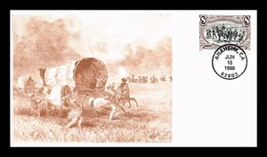 DR JIM STAMPS US COVER TROOPS GUARDING TRAIN TRANS-MISSISSIPPI FDC S&T CACHET - Picture 1 of 2