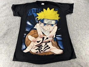 Naruto Shippuden Rayton Playeras Anime Size Medium Double Sided Mexican Boot, - Picture 1 of 13
