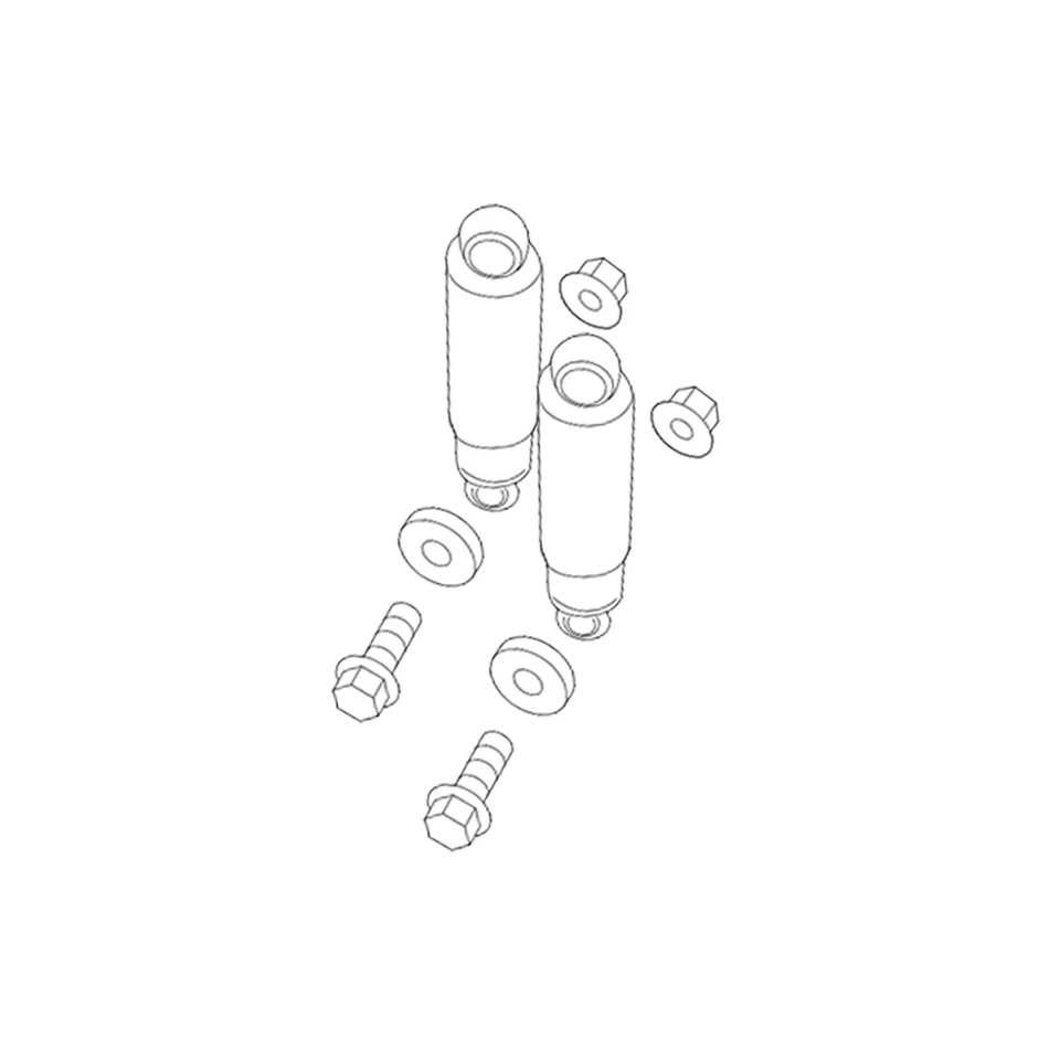 Conjunto original do fabricante de equipamento original de 2 amortecedores de suspensão traseira para Nissan NV1500 NV2500 - Imagem 1 de 1