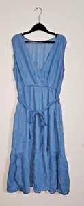 Women Floral Boho Midi Dress Ladies Summer Holiday Beach Swing Kaftan Sundress 4 - Picture 1 of 4