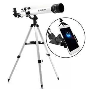Visionking 700X60 1.25 Refractor Astronomical Telescope & Smart Phone adapter - Picture 1 of 9