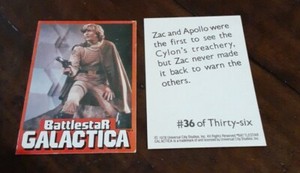 1978 Wonder Bread Battlestar Galactica Trading Card Set (36)