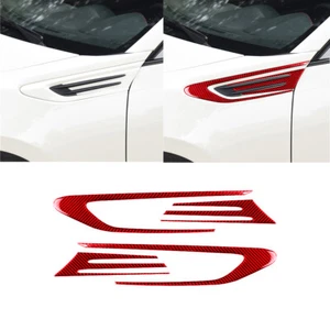 4pcs For Subaru Brz Toyota 86 Red Carbon Fiber Fender Body Interior Trim - Picture 1 of 10