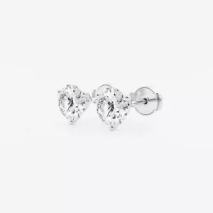 2 kt IGI zertifizierte Diamant Ohrstecker rund Lab Grown 14 Karat Gold - Bild 1 von 4