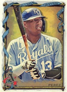 2023 Topps Allen & Ginter Silver Portrait Hot Box #24 Salvador Perez - Kansas Ci