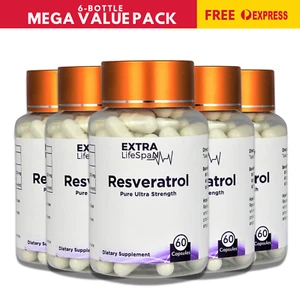 Resveratrol 360 Capsules Trans Resveratrol Australia 99.8% Aus Tested Supplement - Picture 1 of 24