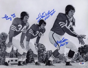 YA Tittle Joe Perry Hugh McElhenny SIGNED 11x14 Photo 49ers PSA/DNA AUTOGRAPHED - Picture 1 of 1