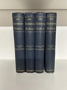 Vintage 1800’s The Sermon Bible 4 Volumes-Armstrongs - Picture 1 of 10