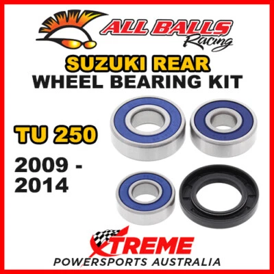 Kit de cojinete de rueda trasera All Balls 25-1607 para Suzuki TU250 TU 250 2009-2014 Foto 1 de 2