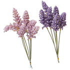  2 Bunches Elegant Fake Flowers Plastic Lavender Plant Artificial