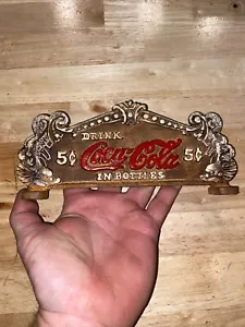 Coca Cola Cash Register Solid Metal Plaque Sign Patina Pepsi Coke General Store - Picture 1 of 12