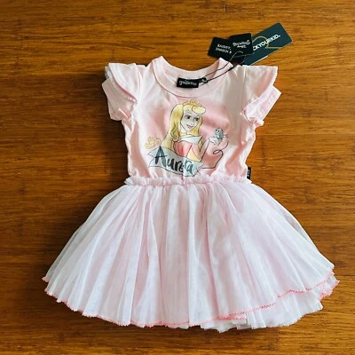 Rock Your Kid RYK Disney Princess Sleeping Beauty Aurora Pink Tutu Dress 2 BNWT - image 1 of 4
