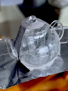 Laura Ashley Josette Etched Glass Teapot Pot A The Josette - Picture 1 of 5