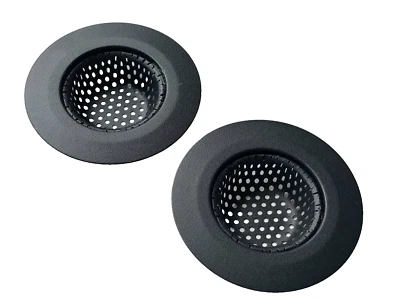 2x Abfluss Sieb Küche Antrazit Spülbeckensieb Waschbecken - Bild 1 von 4