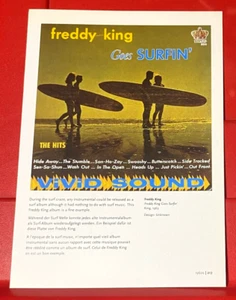 Freddy King Goes Surfin/The Astronauts Album Cover Art BILD/DRUCK 7,5"x 5,5 - Bild 1 von 4