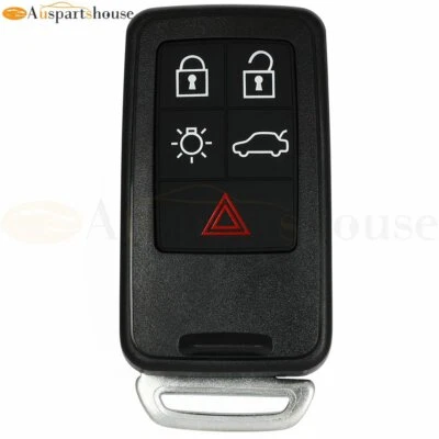 Para Volvo S60 S80 XC60 2007-2013 5 Botones Entrada Remoto Coche Llavero Carcasa Estuche Foto 1 de 4