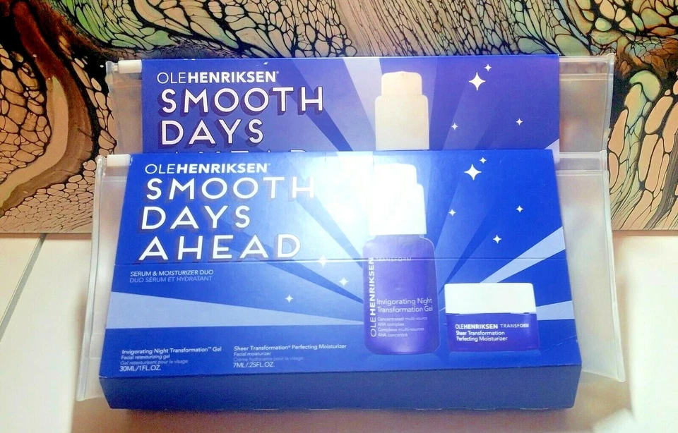 OleHenriksen Smooth Days Ahead-Overnight сыворотка/увлажняющий крем двойной новый в коробке - Изображение 1 из 4