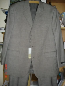 NEW+TAGS PIERRE CARDIN FINE WOOL 2PCE SUIT COLOUR GREY JKT 42S TRS 38W/30L - Picture 1 of 12