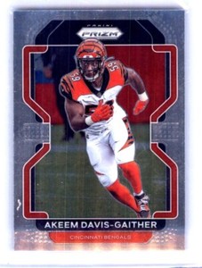 2021 Panini Prizm Football Card Cincinnati Bengals Akeem Davis-Gaither  EX 0939