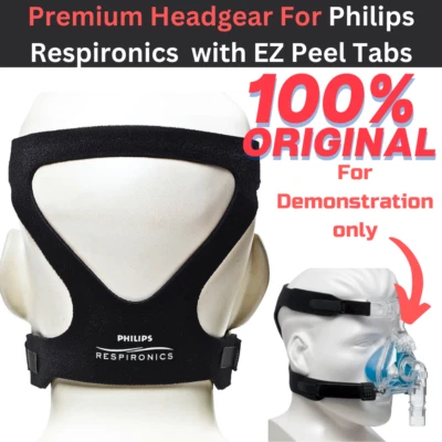 Arnés Premium para Philips Respironic con EZ Peel Tabs Comfort Series Máscara CPAP Foto 1 de 4
