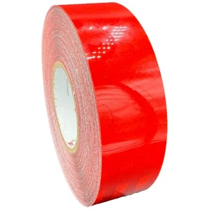 Cinta reflectante roja de 2" 3M 3430 EGP con respaldo de aire micro prismático tipo 1 película de seguridad - Imagen 1 de 11