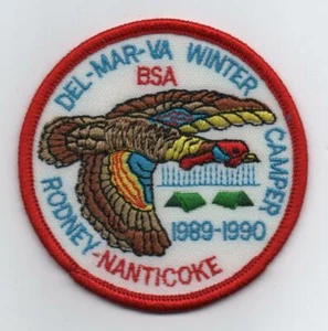 1989-90 (Turkey) Nanticoke Rodney Winter Camper Series Patch (Del-Mar-VA C.) - Imagen 1 de 1
