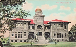Postal HI Honolulu Territorio de Hawaii-Oahu College Bldg.-Antigua De Colección C14 - Imagen 1 de 4